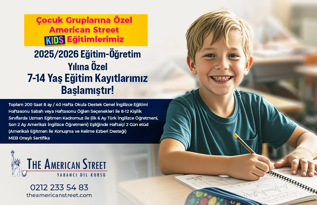 Çocuklar İçin İngilizce Kursu