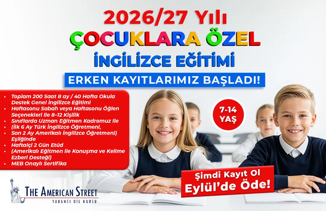 Çocuklar İçin İngilizce Kursu