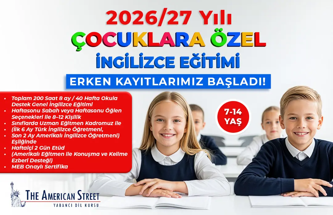 Çocuklar İçin İngilizce Kursu