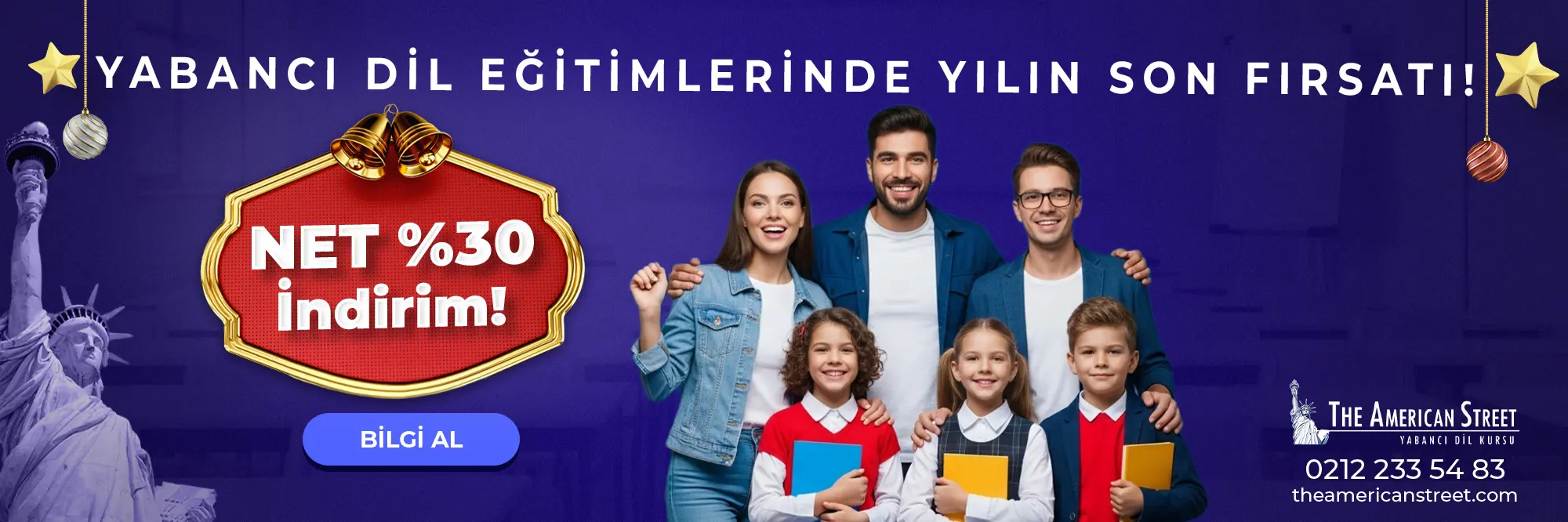 Yabancı Dil Eğitimlerinde Yılın Son Fırsatı! Net %30 İndirim!