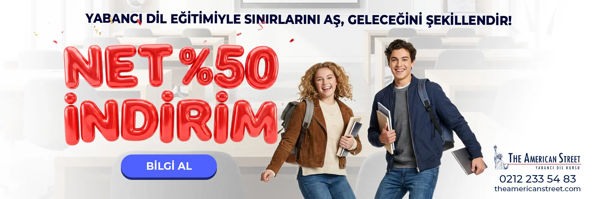 Yabancı Dil Eğitimiyle Sınırlarını Aş, Geleceğin Şekillendir! Net %50 İndirim!