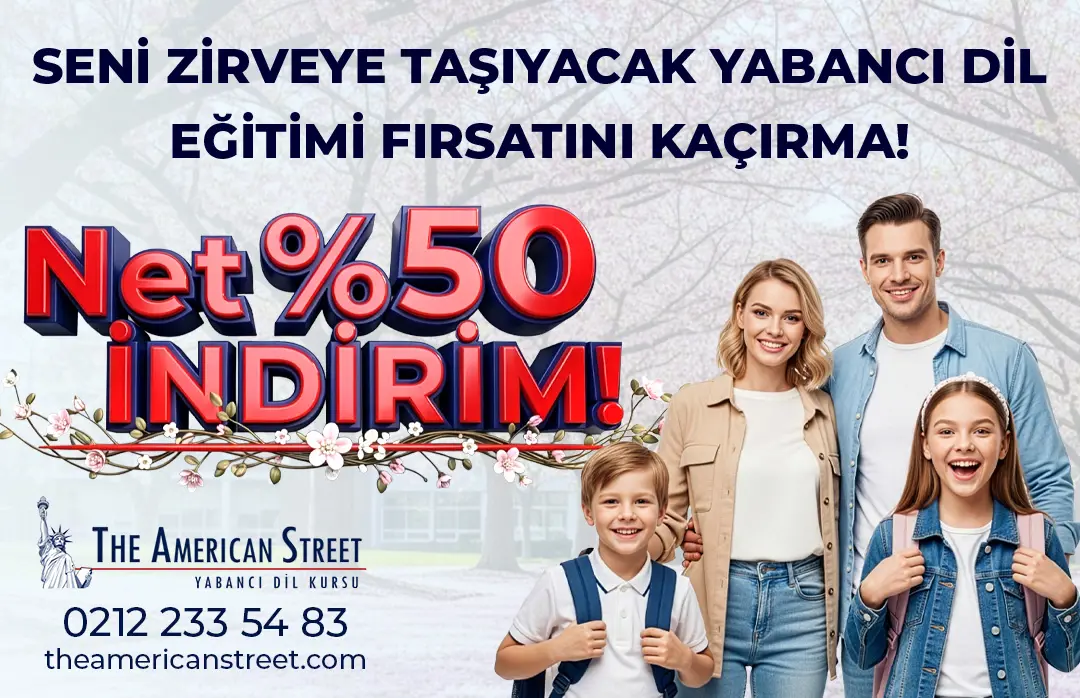 Sizi Zirveye Taşıyacak Yabancı Dil Eğitim Fırsatını Kaçırma! Net %50 İndirim!